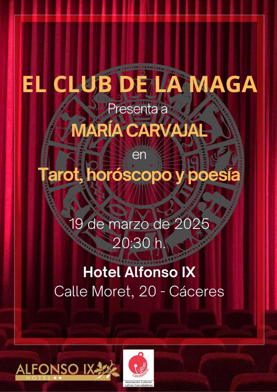 El Club de la Maga presenta a María Carvajal en "Tarot, horóscopo y poesía"
