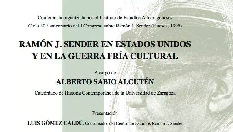 Conferencia de Alberto Sabio sobre Ramón J. Sender