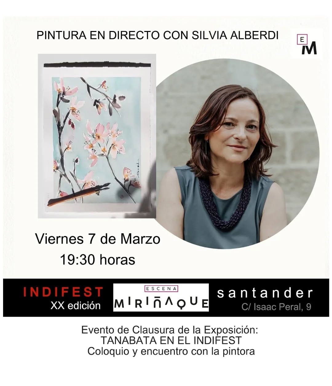 Pintura en directo con Silvia Alberdi