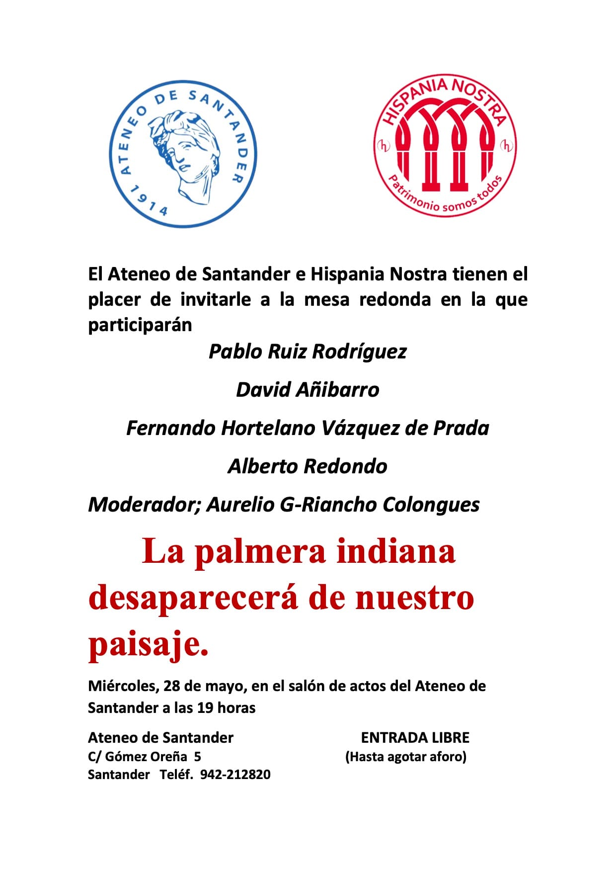 La palmera indiana desaparecerá de nuestro paisaje