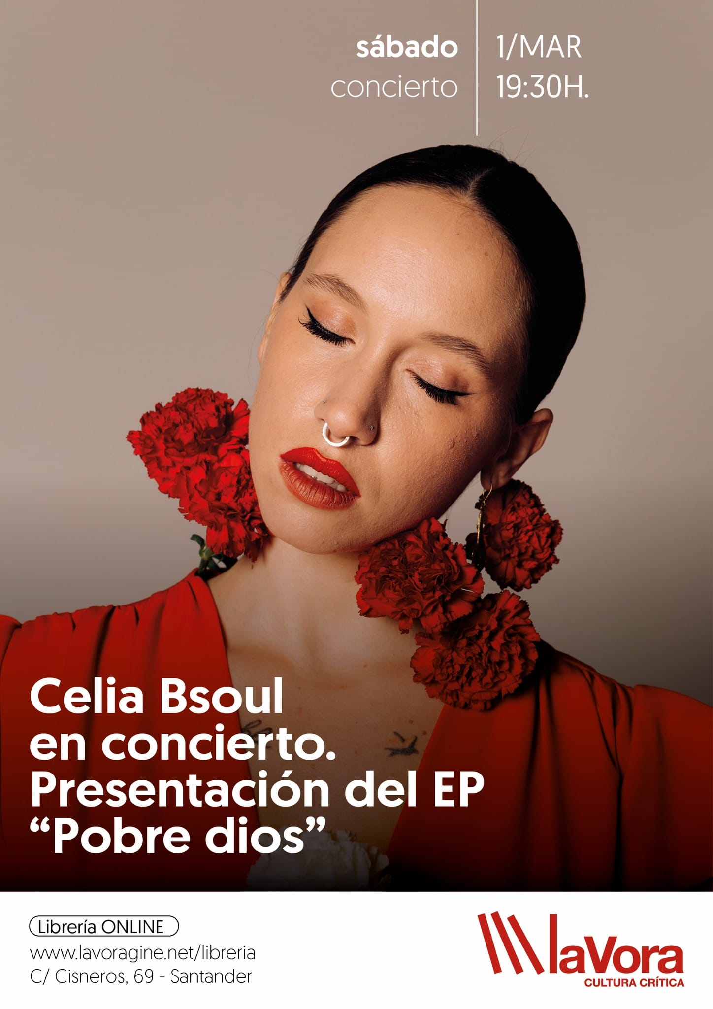 Celia Bsoul presenta en concierto "Pobre dios"