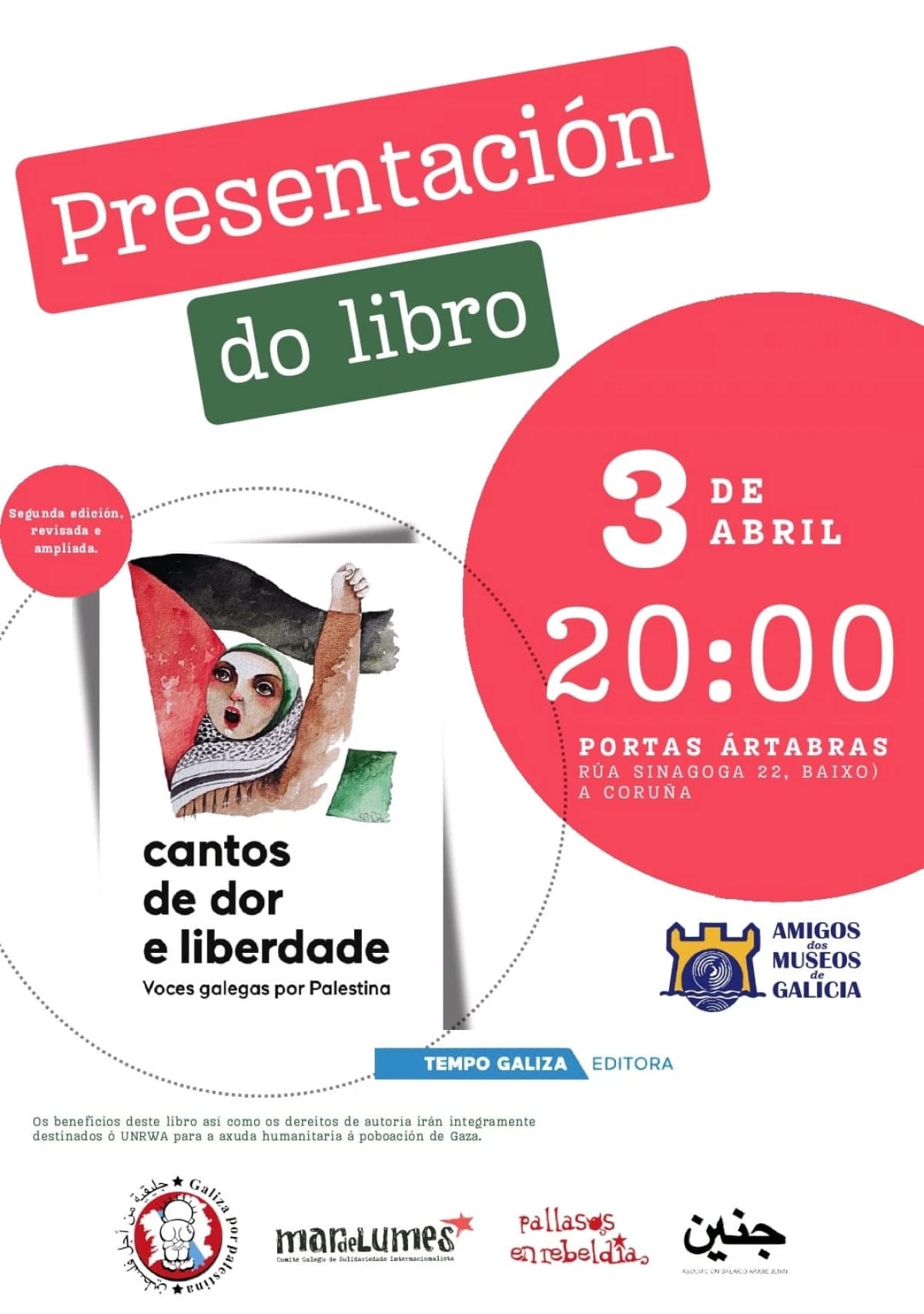 Presentación de: “Cantos de dor e liberdade” Voces Galegas por Palestina