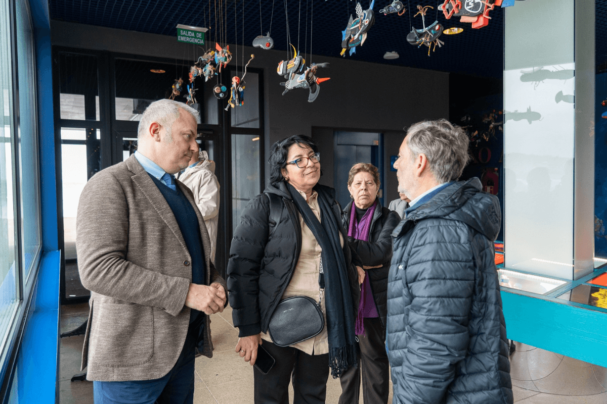 Visita de delegación de Cuba al Aquarium Finisterrae