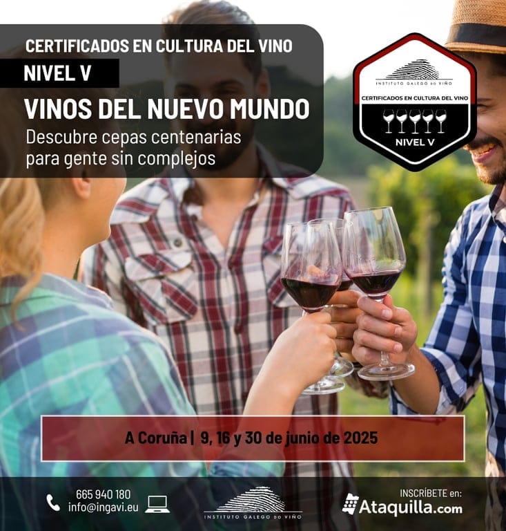 CERTIFICADOS EN CULTURA DEL VINO Nivel V_ Vinos del Nuevo Mundo. Descubre cepas centenarias para gente sin complejos