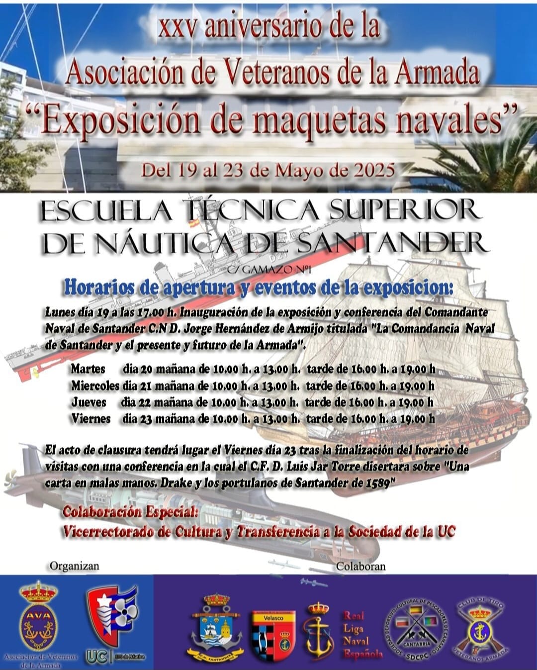 Exposición de maquetas navales. Inauguración y conferencia