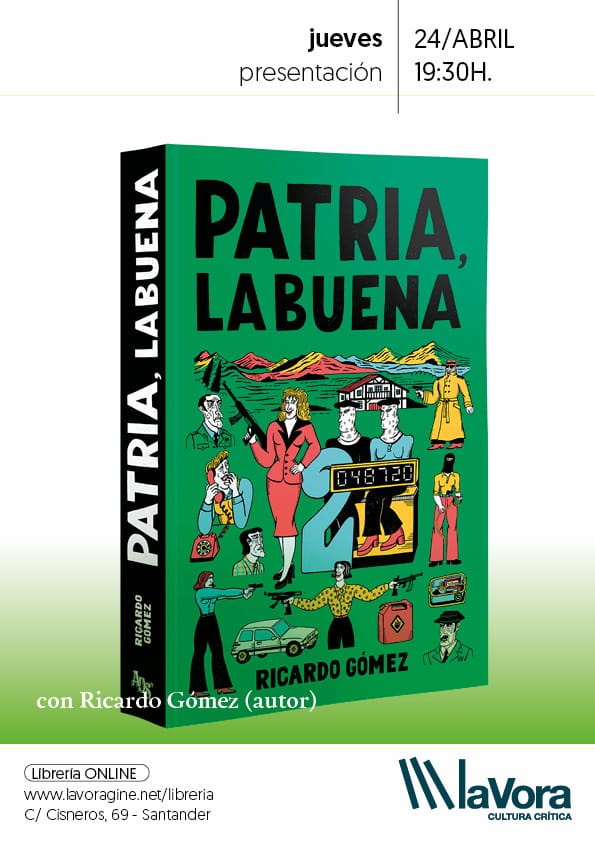 Ricardo Gómez presenta el libro "Patria, la buena"