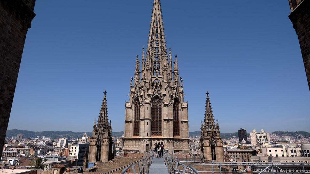 Visita a la azotea de la Seu de Barcelona