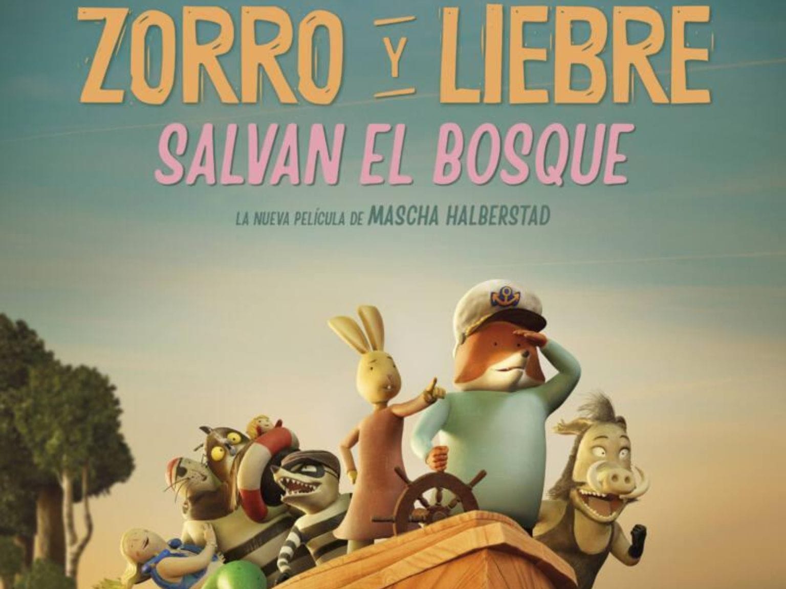 Zorro y liebre salvan el bosque