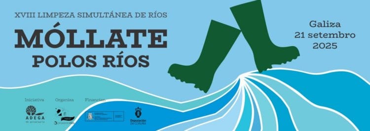 XVIII Limpeza Simultánea de Ríos. Móllate polos ríos.