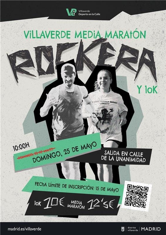Media Maratón Rockera y 10 K DistritoVillaverde 2025