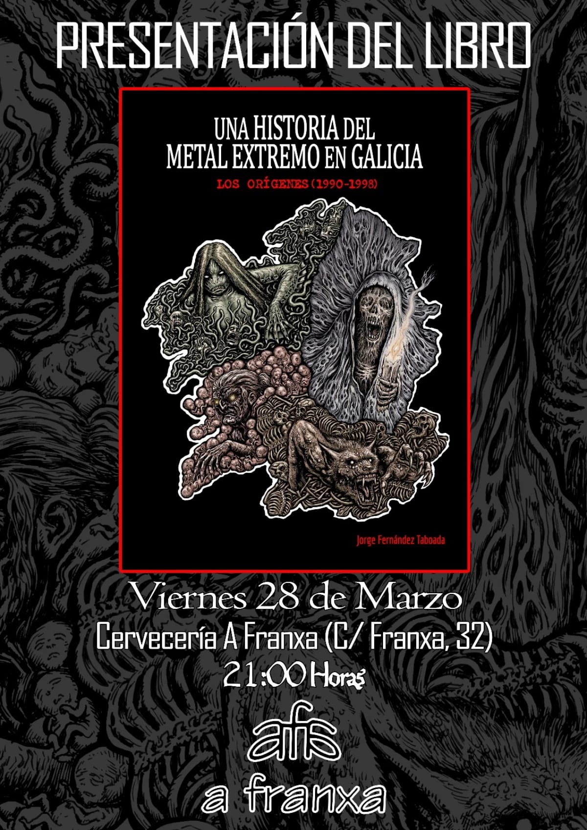 Presentación del libro 'Una historia del metal extremo de Galicia'