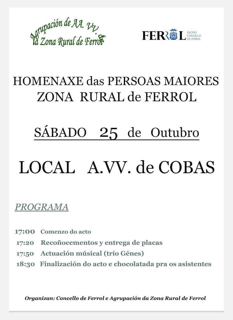 Homenaxe das Persoas Maiores Zona Rural