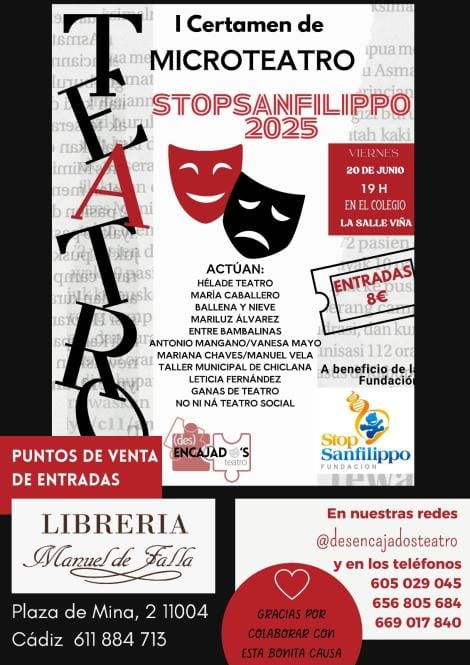 I Certamen de Microteatro - Stopsanfilippo 2025