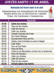 Hermandad de Nazarenos de Nuestro Padre Jesús de la Sentencia y María Santísima de Lágrimas y Amargura