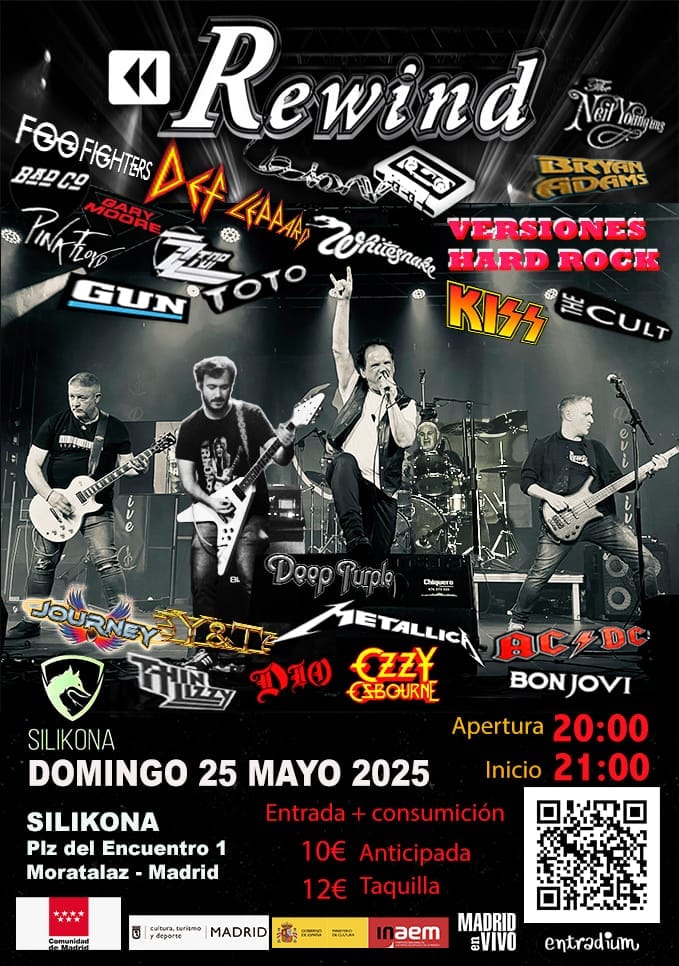 REWIND - VERSIONES DE HARD ROCK 80S, 90S Y ACTUALES