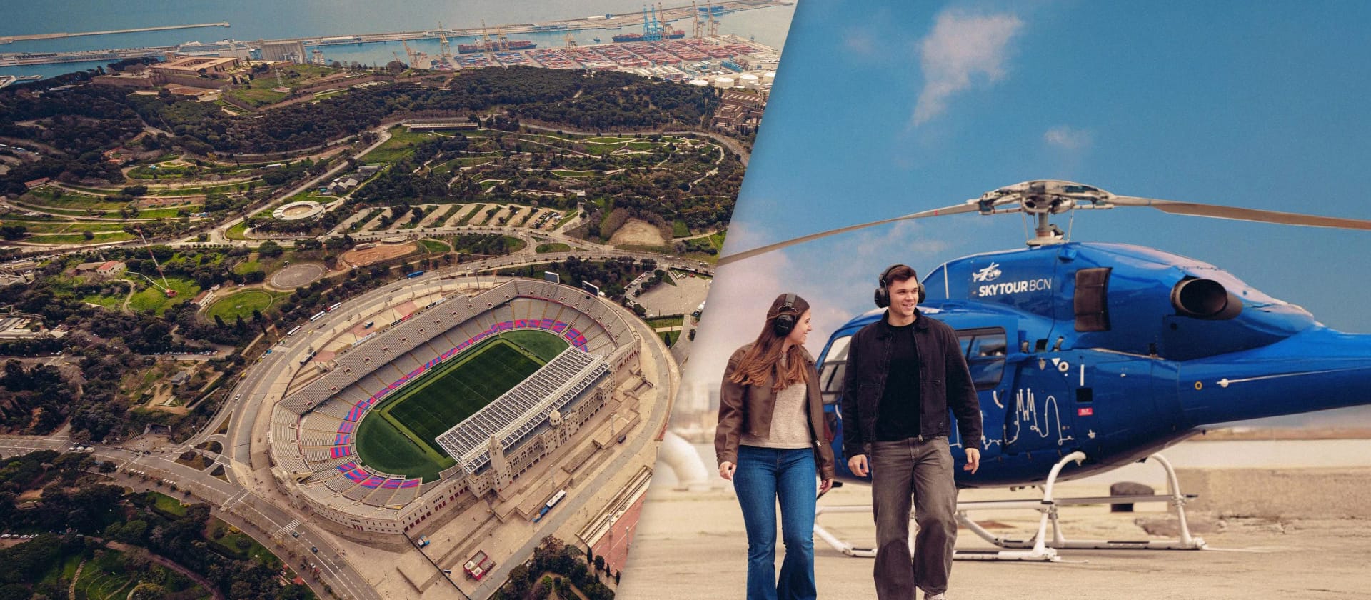 BARÇA SKY TOUR: Vuela sobre los iconos del Barça