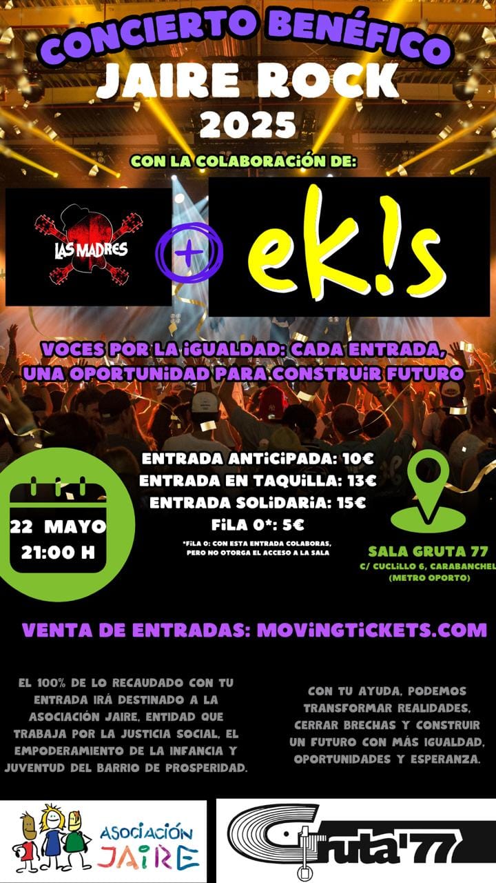 CONCIERTO BENÉFICO JAIRE ROCK