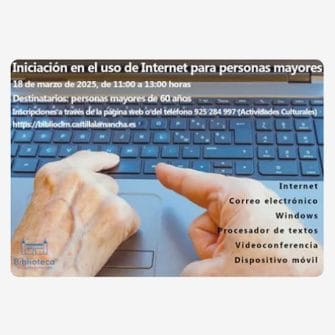Iniciación en el uso de Internet para personas mayores