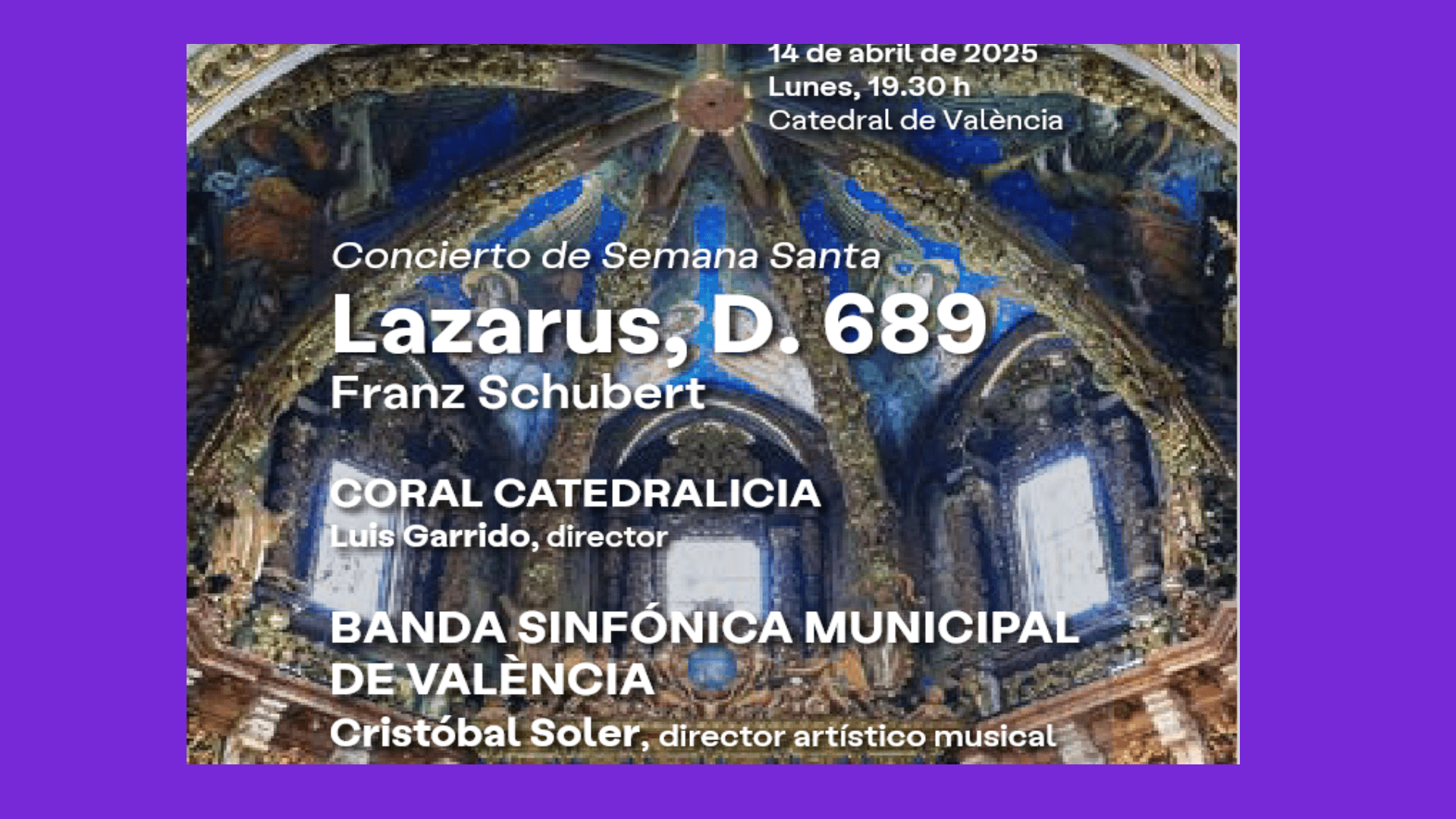 Concierto de Semana Santa de la Banda Sinfónica Municipal de València