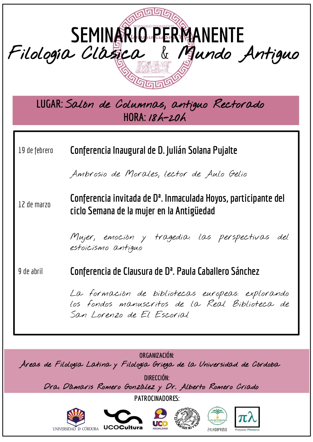 Seminario Permanente de Filología Clásica y Mundo Antiguo