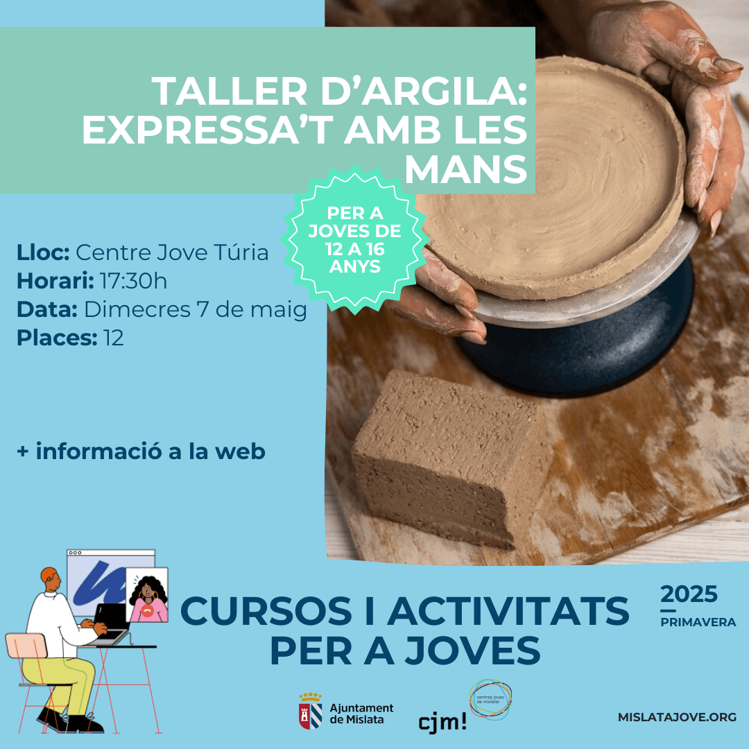 TALLER D'ARGILA: EXPRESSA'T AMB LES MANS