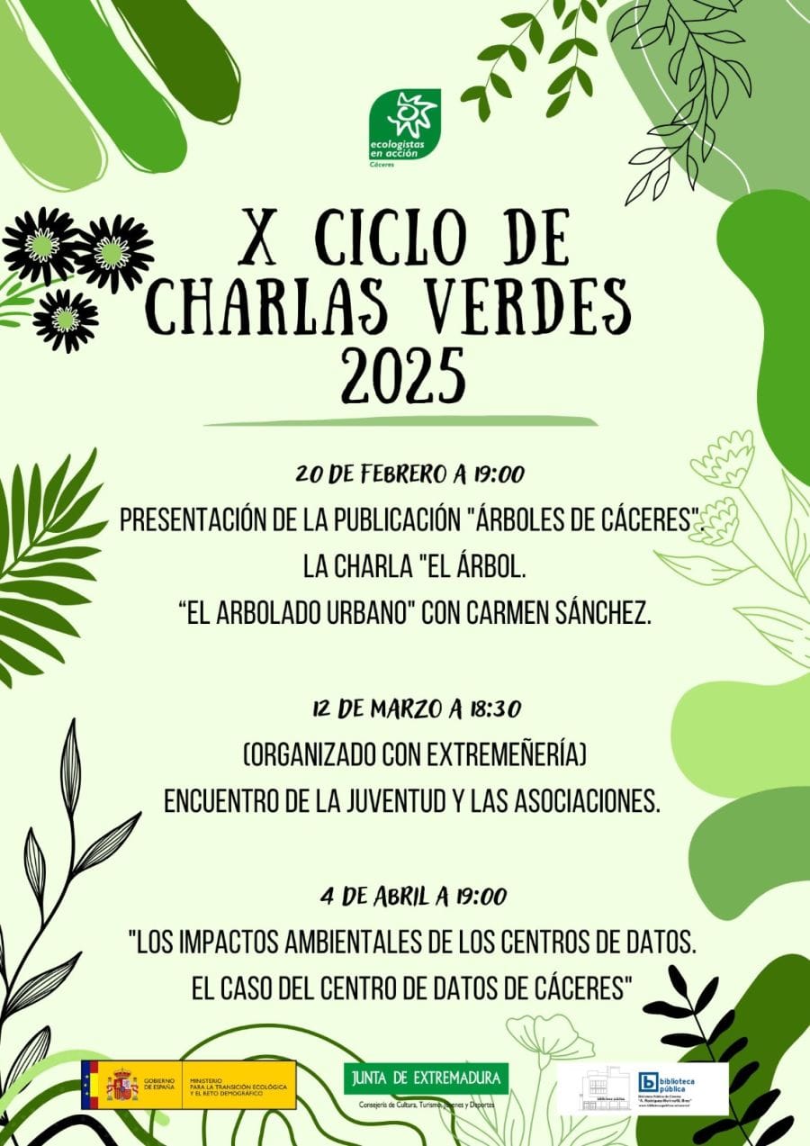 X Ciclo charlas verdes. Encuentro entre la juventud y las asociaciones