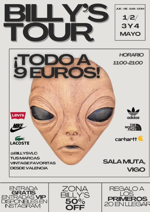 Billy's tour con prendas vintage