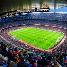 Partido de fútbol del F.C. Barcelona