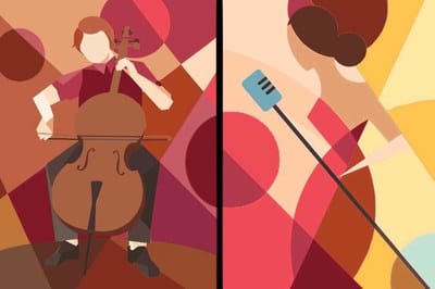 Mural en la Escuela Municipal de Música Pere Burés