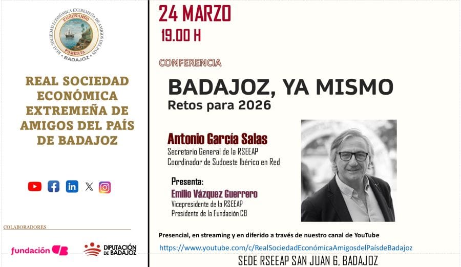 "Badajoz, ya mismo. Retos para 2026"