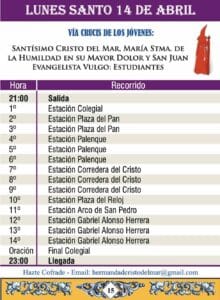 Via crucis de los jóvenes