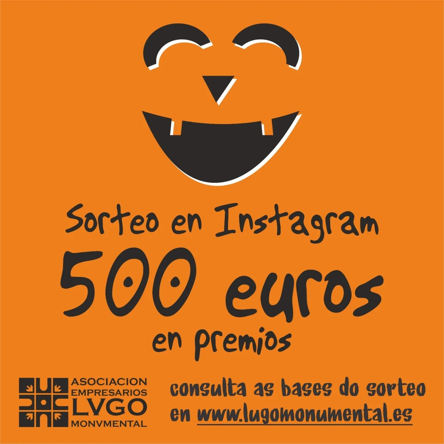 Sorteo de Halloween en Instagram de Lugo Monumental