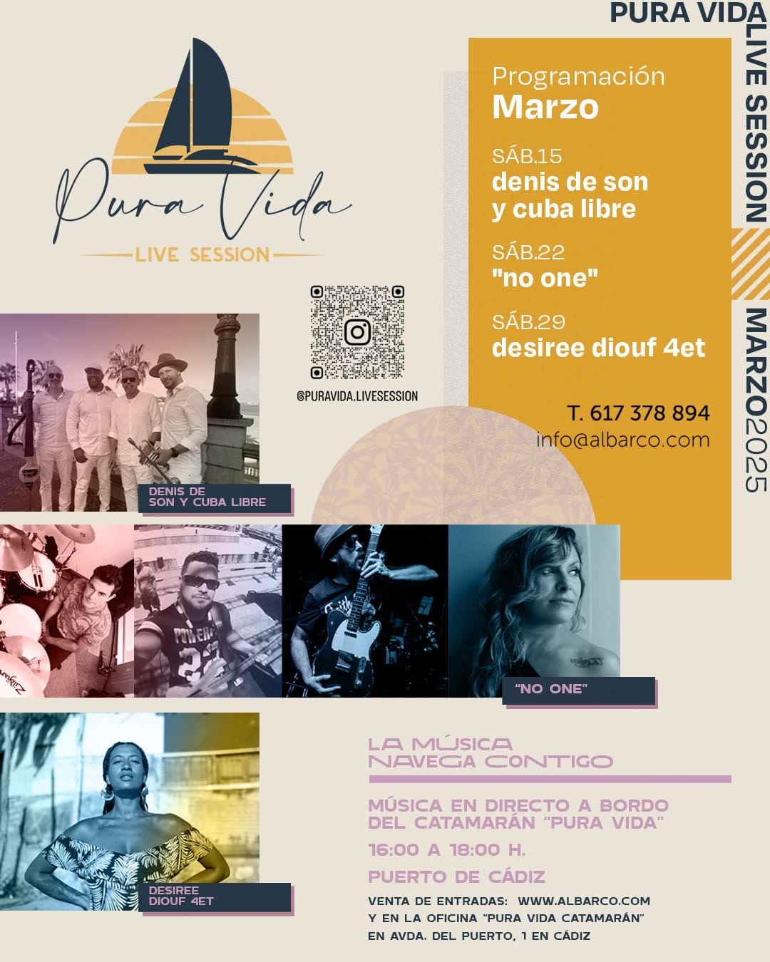 Conciertos en Vivo en el Catamarán