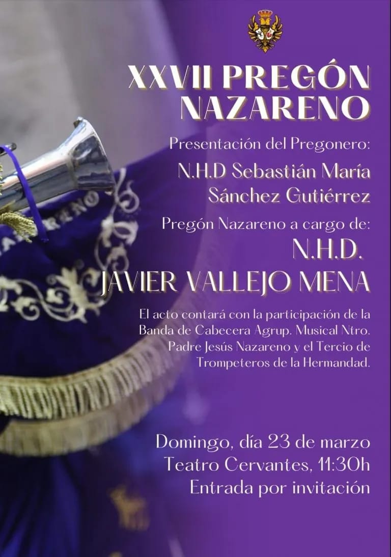 XXVII Pregón Nazareno