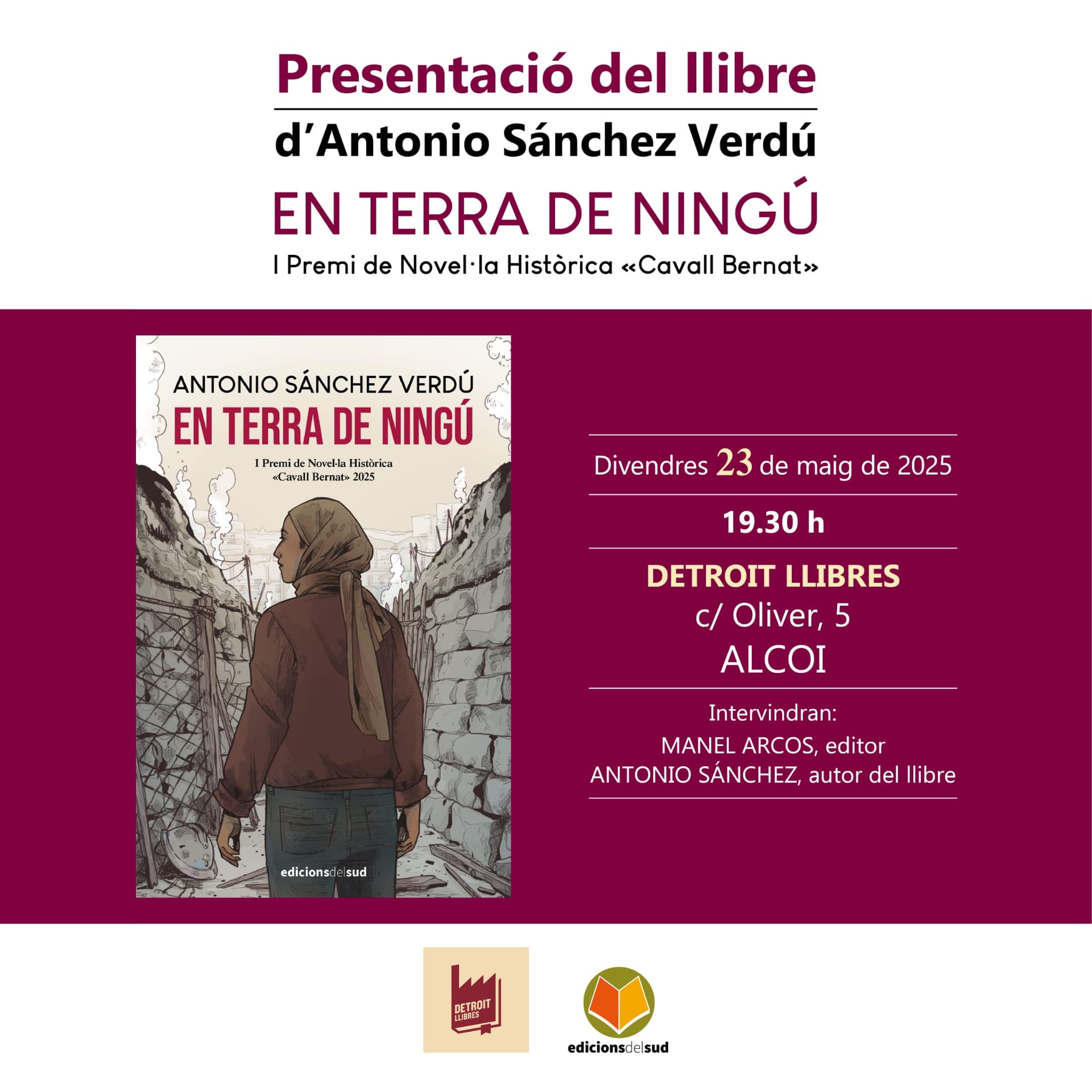 Presentación: «En Terra de Ningú» Antonio Sánchez Verdú
