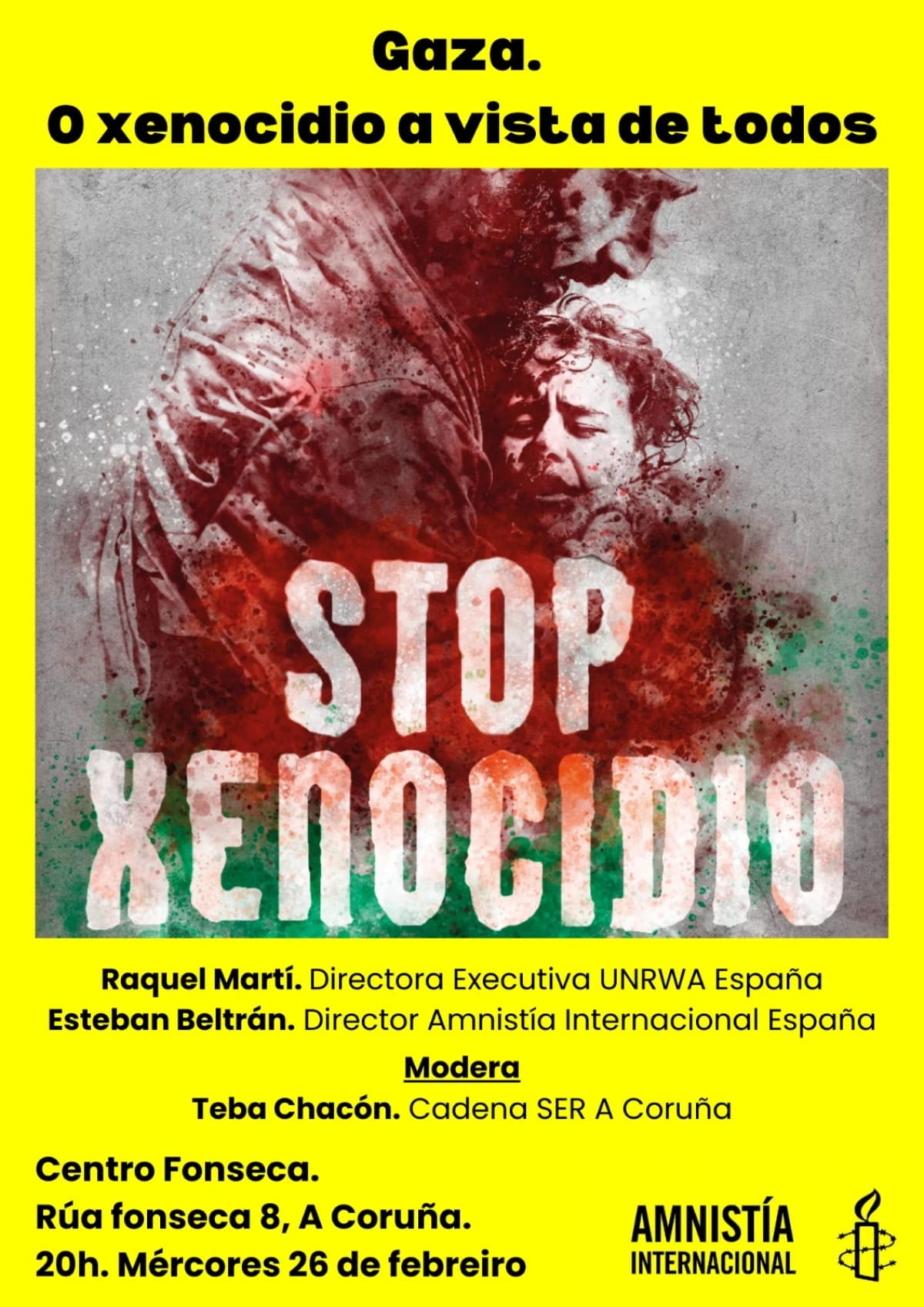 Acto Amnistía Internacional Coruña sobre Gaza