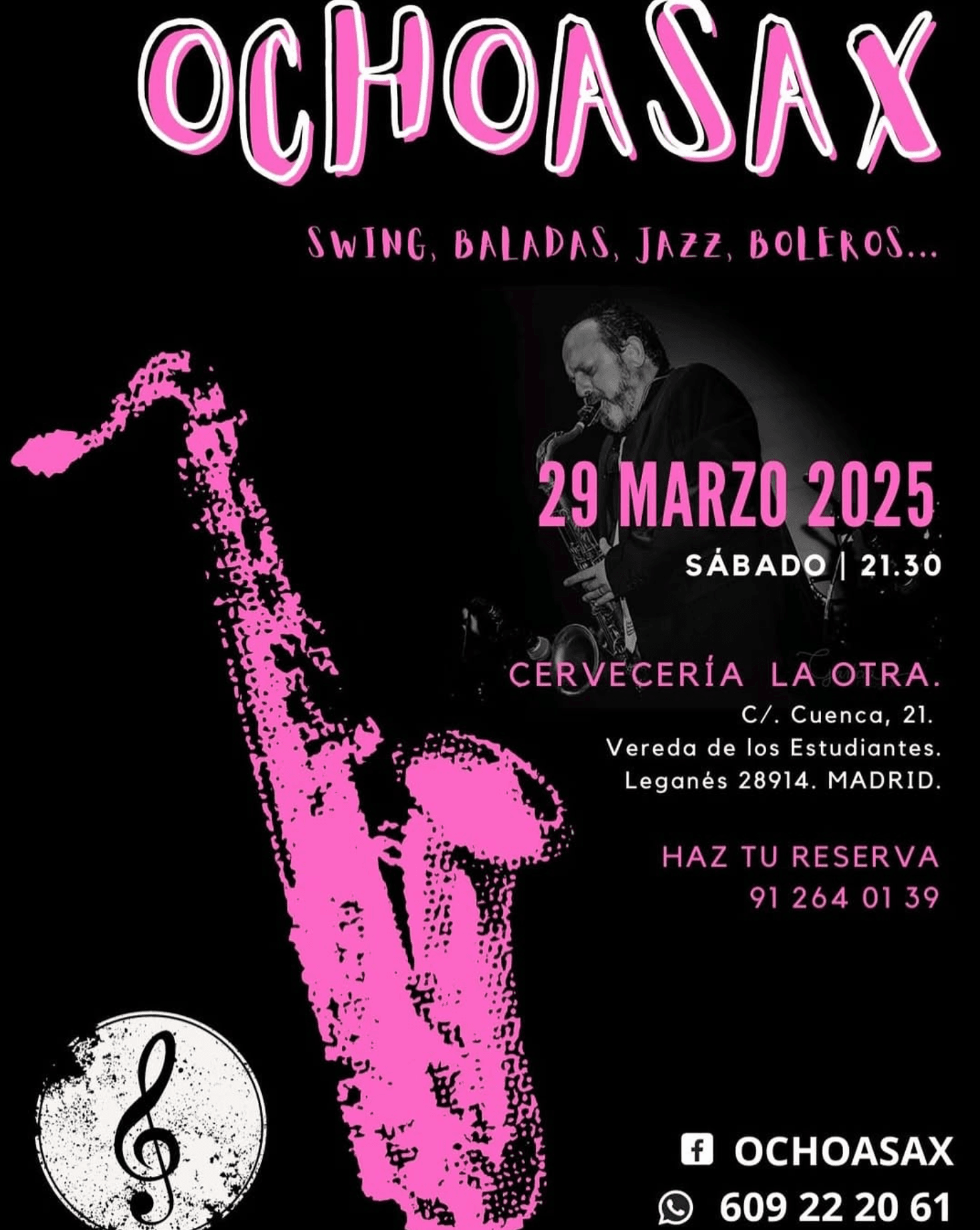 Ochoasax en la cervecería La Otra