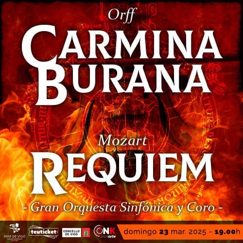Carmina Burana, Orff / Réquiem, Mozart