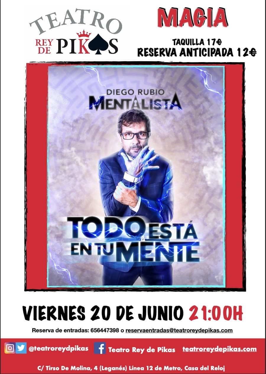 Espectáculo de Mentalismo con Diego Rubio