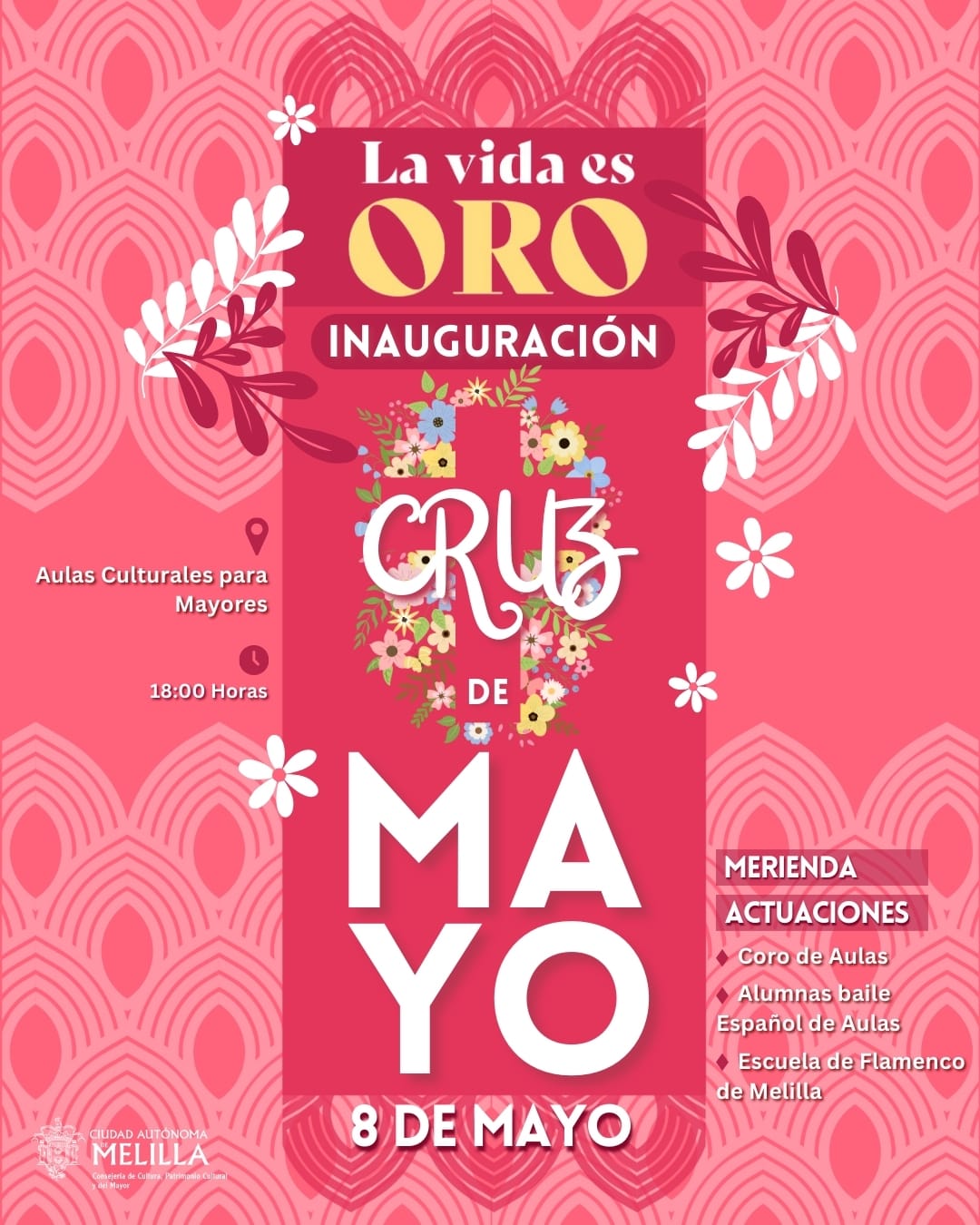 La Vida es Oro - Inauguración Cruz de Mayo de Aulas Culturales para Mayores