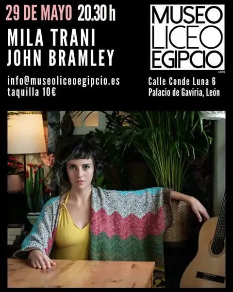 Mila Trani y John Bramley en concierto