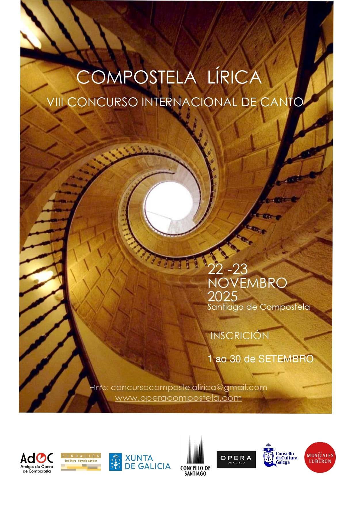 VIII Concurso de Canto Compostela Lírica