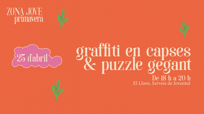 Zona Jove Primavera: grafiti en capses i puzzle gegant