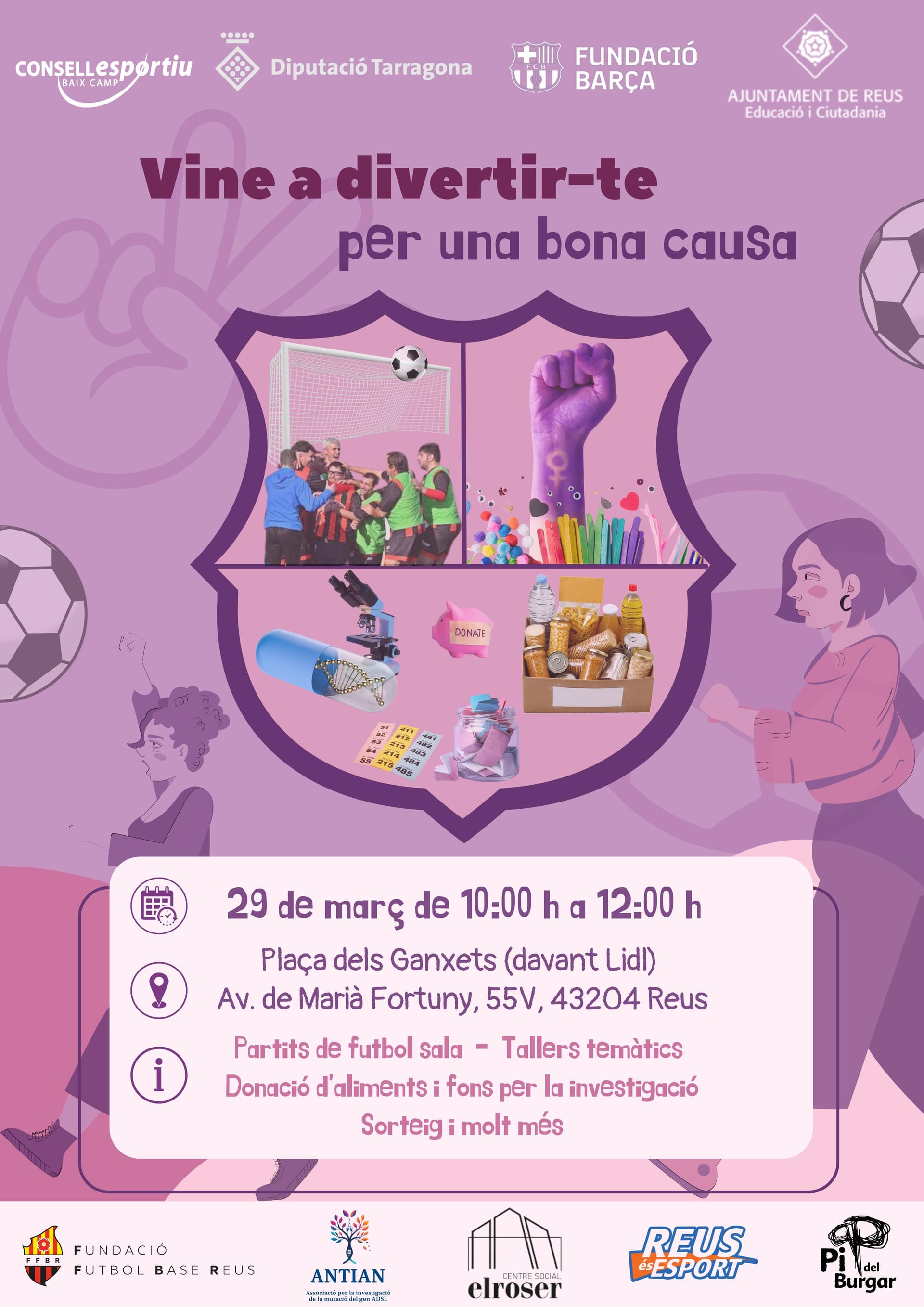 Vine a divertir-te per una bona causa