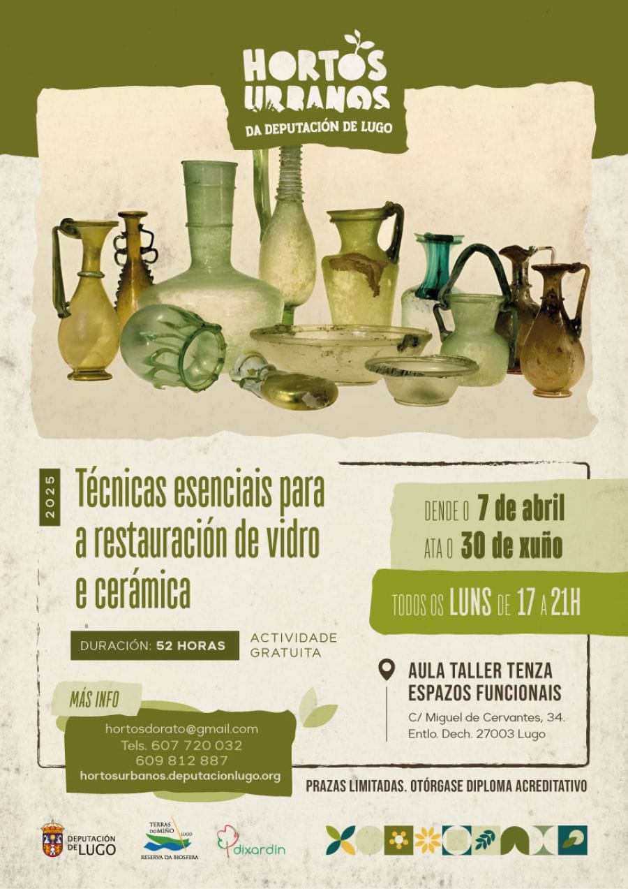 Obradoiro Técnicas esenciais para a restauración de vidro e cerámica