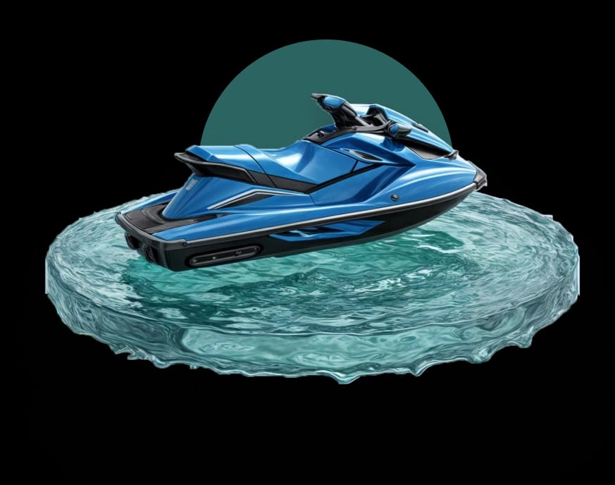 Bautismo de Mar en moto de agua