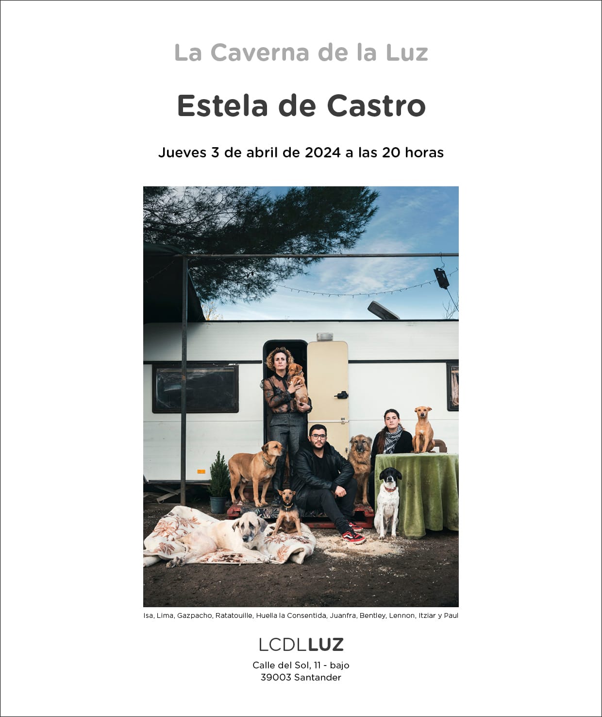 Estela de Castro, protagonista del escaparate de LCDLLUZ de abril