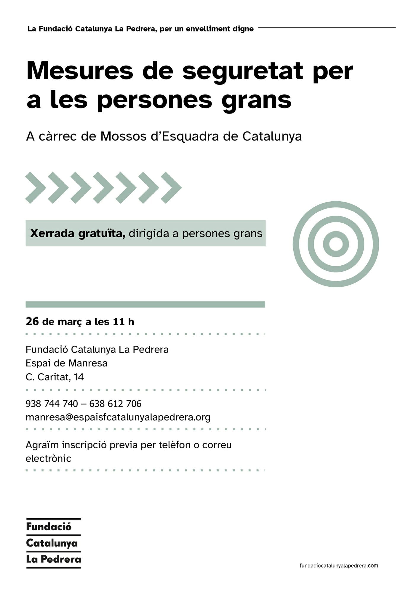 Xerrada "Mesures de seguretat per a les persones grans"