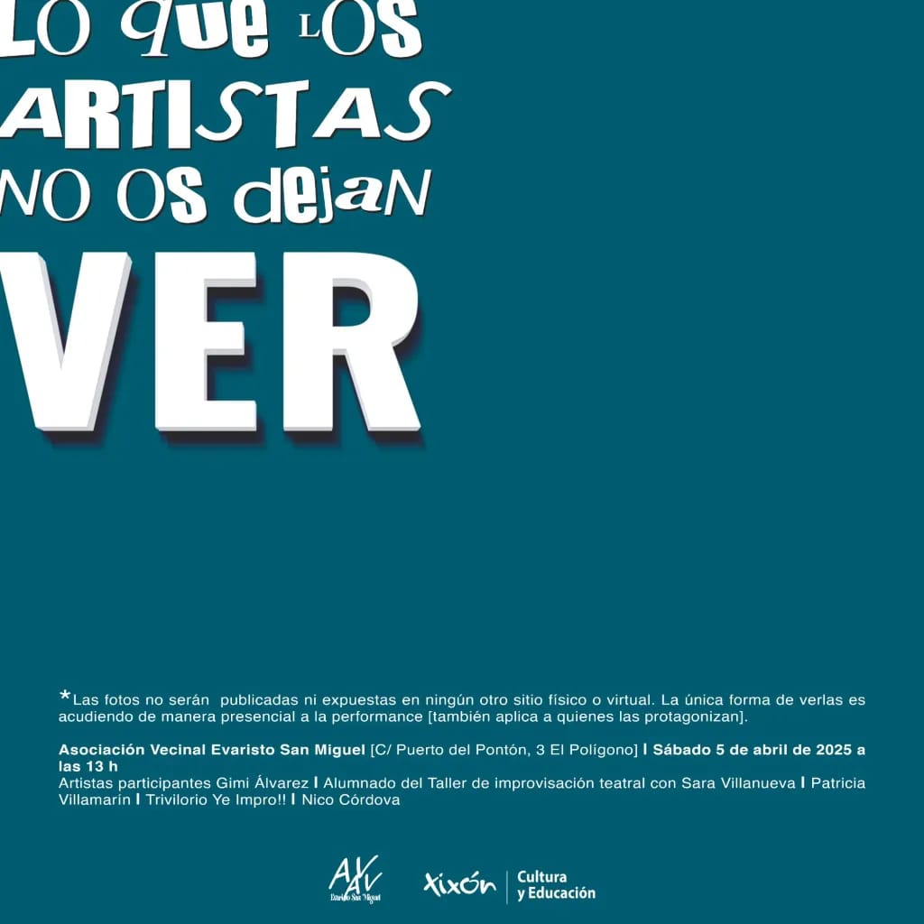 Lo que los artistas no os dejan ver