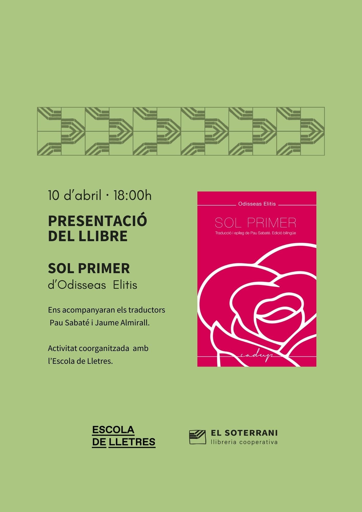 Presentació del llibre "Sol Primer"